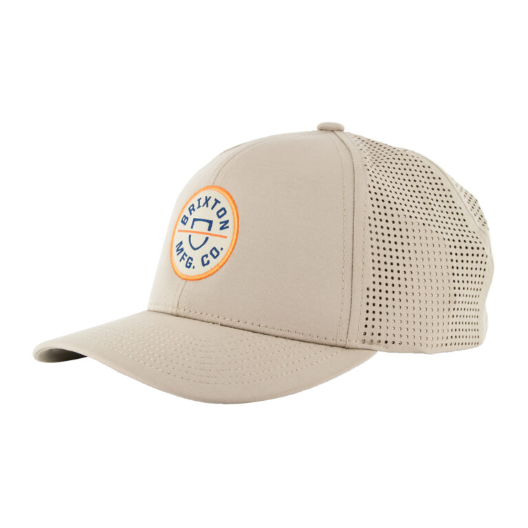 Brixton Crest X MP Snapback Hat Safari Front Right