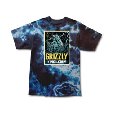 Grizzly Grizzilla Bear Short Sleeve T-Shirt Tie Dye