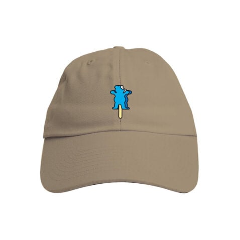 Grizzly OG Ice Cream Bear Strapback Hat Khaki