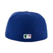 New Era 59Fifty Los Angeles Dodgers Mexico Royal Blue White Fitted Hat Rear
