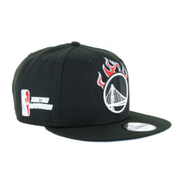 New Era 9Fifty Golden State Warriors Team Fire Snapback Hat Black