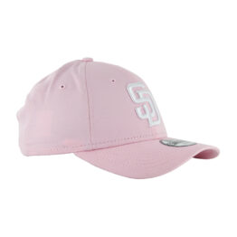 New Era 9Forty San Diego Padres Youth Hat Pink White
