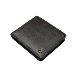 Nixon Pass Leather Coin Wallet Brown