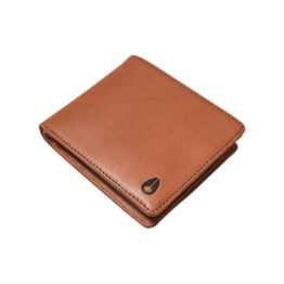 Nixon Pass Leather Coin Wallet Saddle