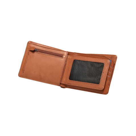 Nixon Pass Leather Coin Wallet Saddle 2