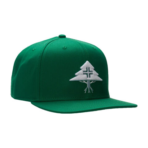 LRG Legacy Tree Snapback Hat Green White 1