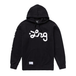 LRG Script Pullover Hooded Sweatshirt Black 1