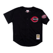 Mitchell & Ness Cincinnati Reds Batting Practice 2000 Griffey Jersey Black Front