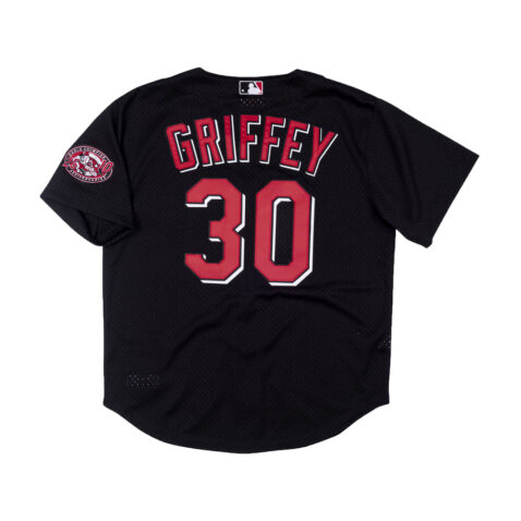 Mitchell & Ness Cincinnati Reds Batting Practice 2000 Griffey Jersey Black Rear