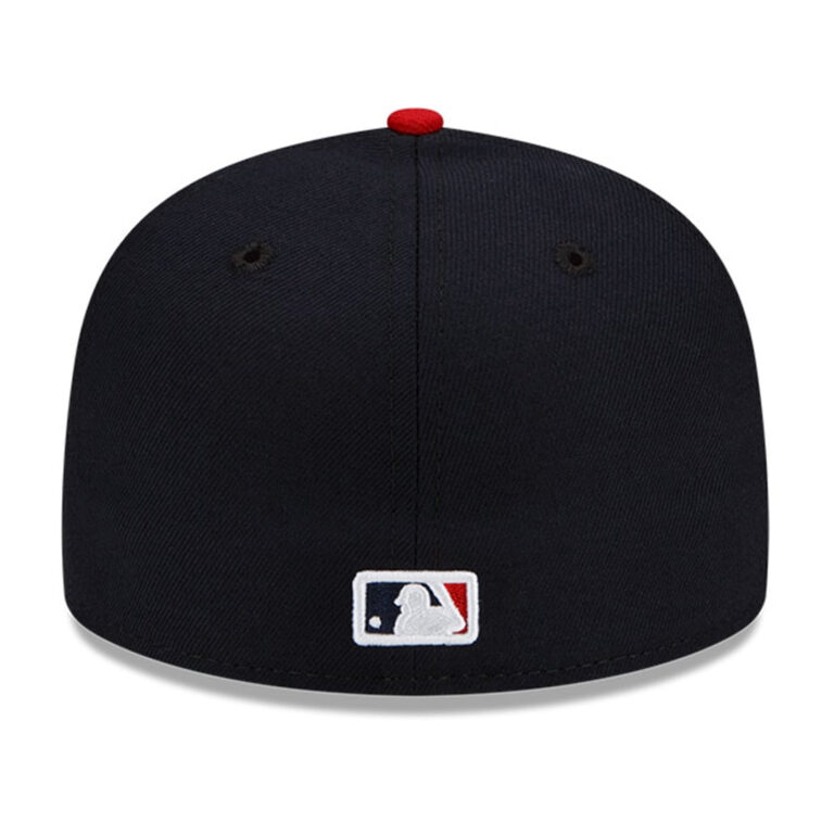 New Era 59Fifty Cleveland Guardians Home Fitted Hat Dark Navy Scarlet Red 4 New Era 59Fifty Cleveland Guardians Home Fitted Hat Dark Navy Scarlet Red 4
