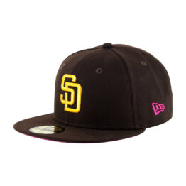 New Era x Billion Creation x SDHC 59Fifty San Diego Padres El Nino Fitted Hat Burnt Wood Brown Gold