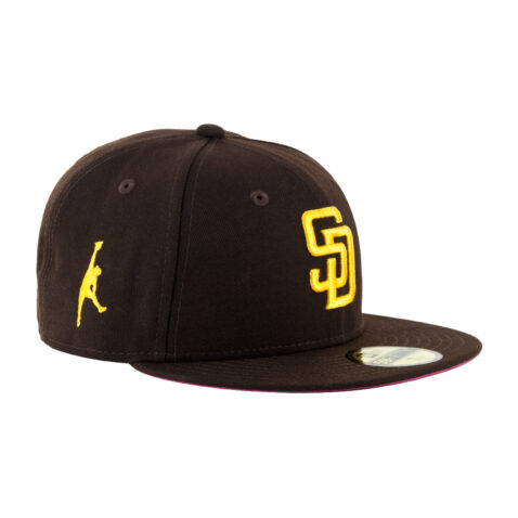 New Era 59Fifty San Diego Padres El Nino Fitted Hat Burnt Wood Brown Gold 3