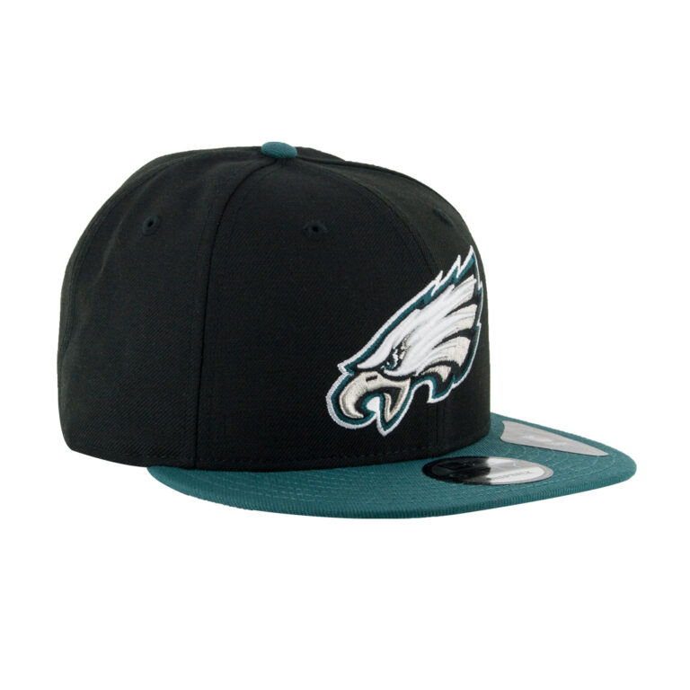 New Era 9Fifty 2 Two Tone Philadelphia Eagles Snapback Hat Black Midnight Green 3 New Era 9Fifty 2 Two Tone Philadelphia Eagles Snapback Hat Black Midnight Green 3