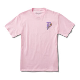 Primitive After Party Short Sleeve T-Shirt Pink Front