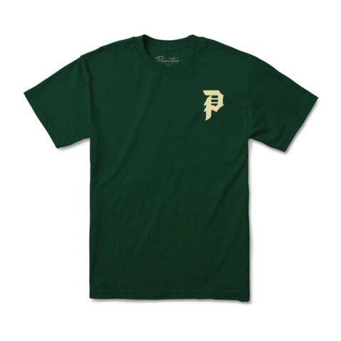 Primitive Dirty P T-Shirt Forest Green Front