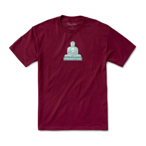 Primitive Zen T-Shirt Burgundy Front