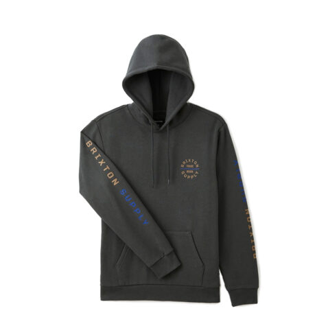 Brixton Crest Hood Pullover Evergreen Front