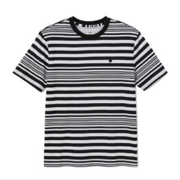 Brixton Hilt Short Sleeve Knit Black White