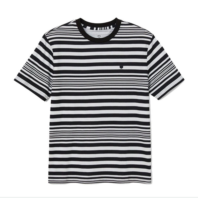 Brixton Hilt Short Sleeve Knit Black White