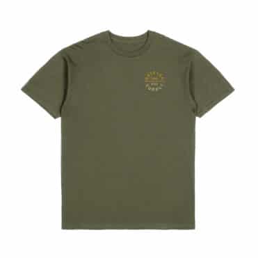 Brixton Oath V Short Sleeve T-Shirt Military Olive Gradient