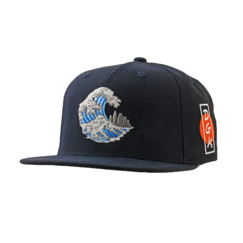 DGK Breaker Snapback Hat Navy Front