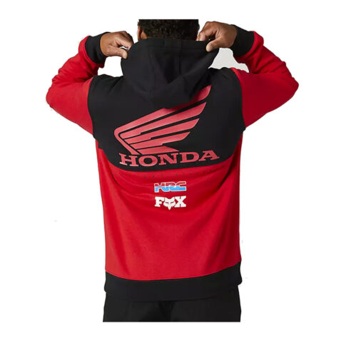 FOX Honda Wing Pullover Flame Red Back