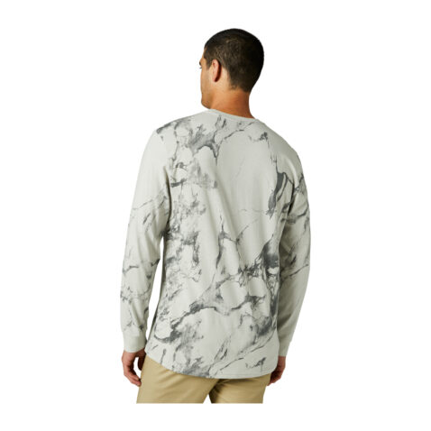 FOX Karrera Long Sleeve Premium T-Shirt Light Grey 2