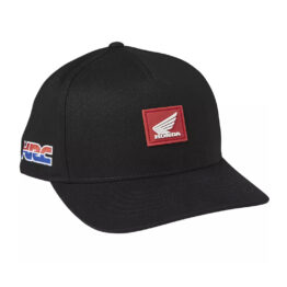 Fox Honda Wing Flexfit Hat Black Right Front