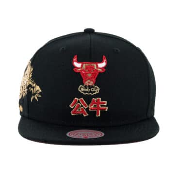 Mitchell & Ness Water Tiger Chicago Bulls Snapback Hat Black