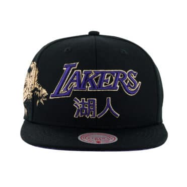 Mitchell & Ness Water Tiger Los Angeles Lakers Snapback Hat Black