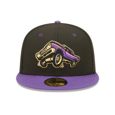 New Era 59Fifty Lowriders De Fresno Grizzlies Copa De La Diversion 2022 Fitted Hat Black Purple