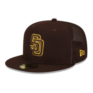 New Era 59Fifty San Deigo Padres ST 2022 Fitted Hat Burnt Wood Brown 1