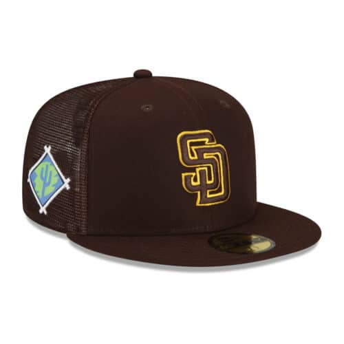 New Era 59Fifty San Deigo Padres ST 2022 Fitted Hat Burnt Wood Brown 2