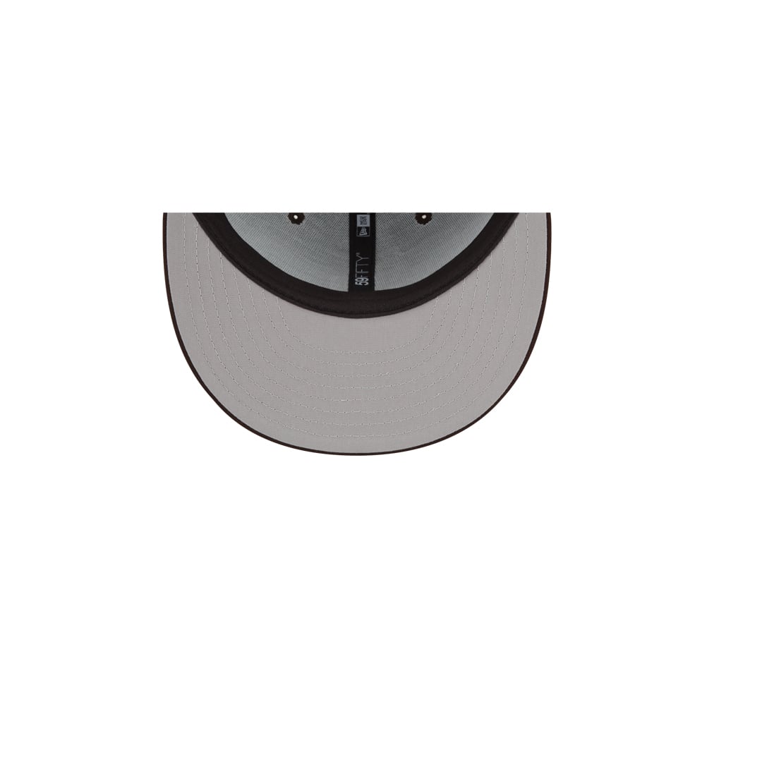 New Era 59Fifty San Diego Padres Spring Training 2022 On Field Fitted Hat Burnt Wood Brown New Era 59Fifty San Deigo Padres ST 2022 Fitted Hat Burnt Wood Brown 5