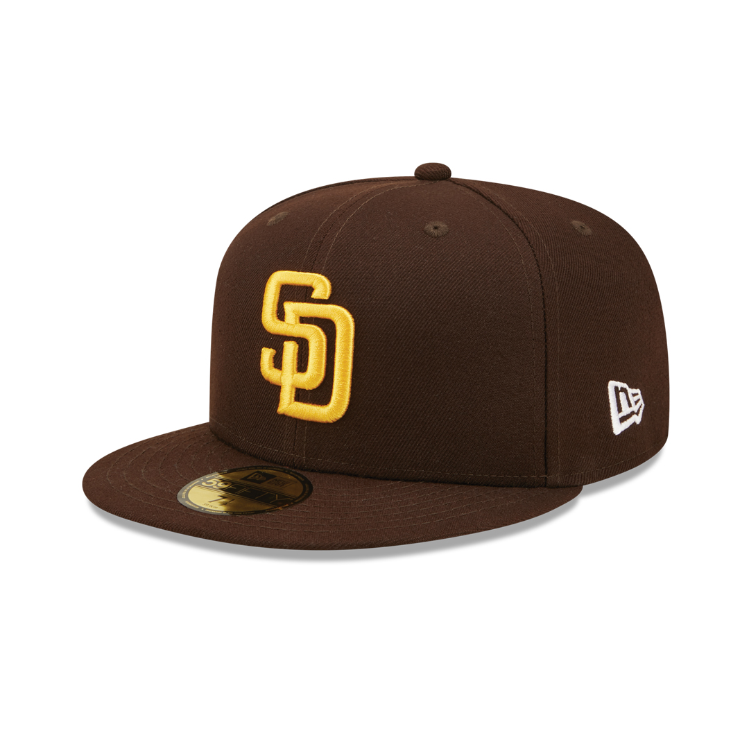 New Era 59Fifty San Diego Padres City Side Fitted Hat Burnt Wood Brown