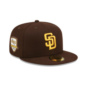 New Era 59Fifty San Diego Padres City Side Fitted Hat Burnt Wood Brown