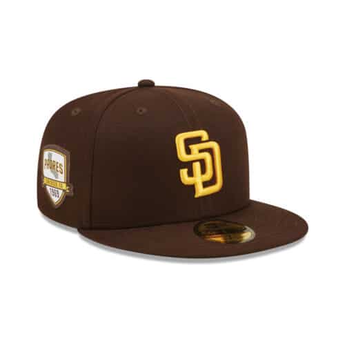 New Era 59Fifty San Diego Padres City Side Fitted Hat Burnt Wood Brown Front Right