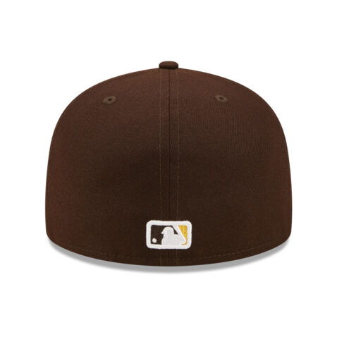 New Era 59Fifty San Diego Padres City Side Fitted Hat Burnt Wood Brown Rear