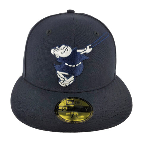 New Era 59Fifty San Diego Padres Friar Elemental Dark Navy White Fitted Hat Front