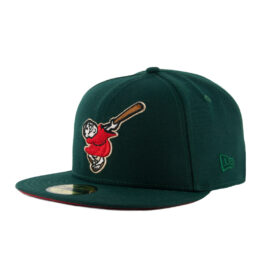 New Era 59Fifty San Diego Padres Friar Meridian Fitted Hat Dark Green White Scarlet Red