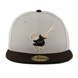 New Era x Billion Creation x SDHC 59Fifty San Diego Padres Stone Friar Fitted Hat Two Tone Gray Brown
