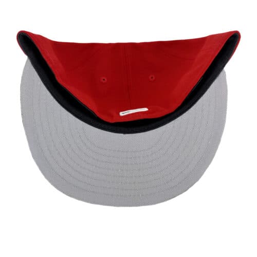 New Era 59Fifty San Diego Padres Two Tone Basic Scarlet Red White Black Fitted Hat Undervisor