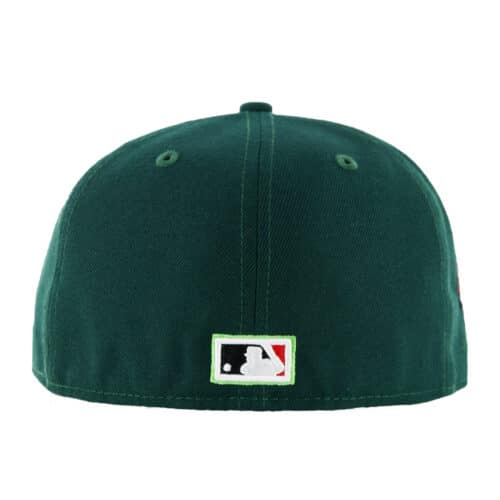 New Era 59Fifty Toronto Blue Jays Meridian Fitted Hat Dark Green Back