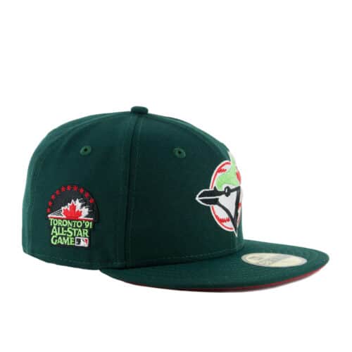 New Era 59Fifty Toronto Blue Jays Meridian Fitted Hat Dark Green Right Front