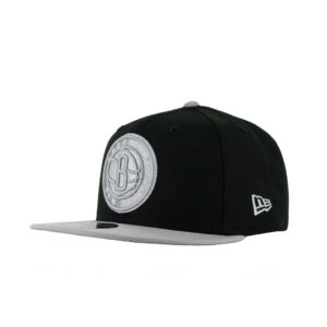 New Era 9Fifty Brooklyn Nets 2-Tone Snapback Hat Black Grey