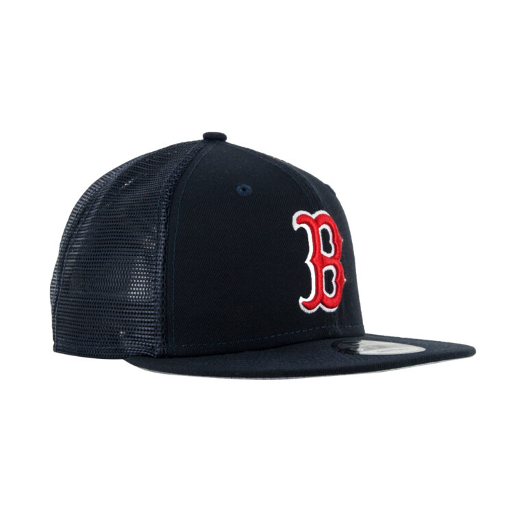 New Era 9Fifty CL Boston Red Sox Snapback Trucker Hat On Field Team Color Front Right New Era 9Fifty CL Boston Red Sox Snapback Trucker Hat On Field Team Color Front Right