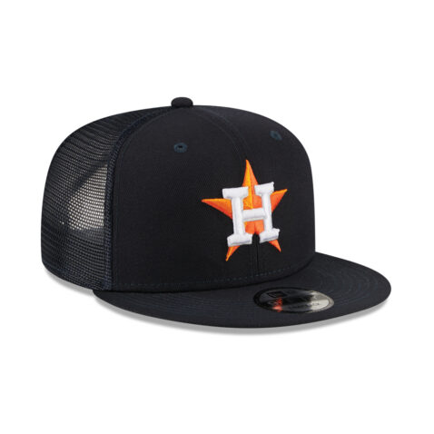 New Era 9Fifty CL Houston Astros Snapback Hat On Field Team Color Front Right