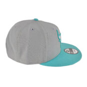 New Era 9Fifty Chicago Bulls Two Tone Color Pack Snapback Hat Grey Aqua Right