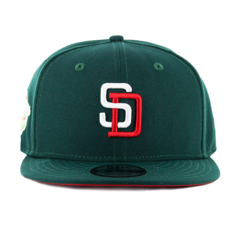 New Era 9Fifty San Diego Padres Meridian Snapback Dark Green Front New Era 9Fifty San Diego Padres Meridian Snapback Dark Green Front