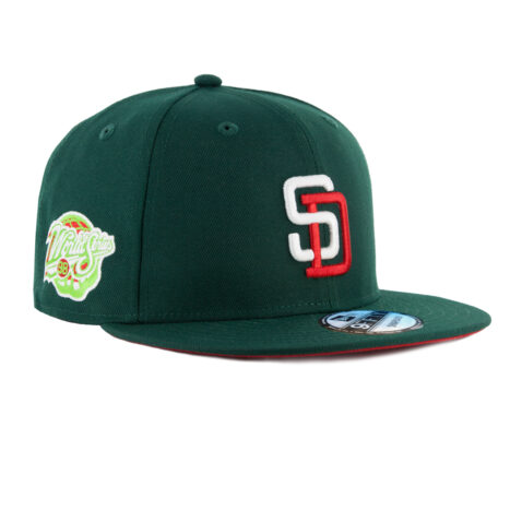 New Era 9Fifty San Diego Padres Meridian Snapback Dark Green Right Front